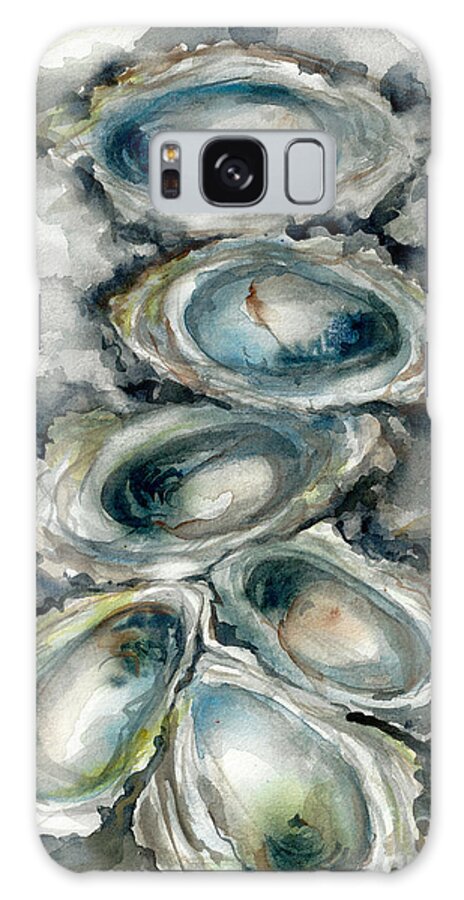 Louisiana Seafood Galaxy Case featuring the painting OysterScape01 by Francelle Theriot