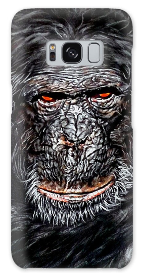 Animal Galaxy S8 Case featuring the painting Pablo by Linda Becker