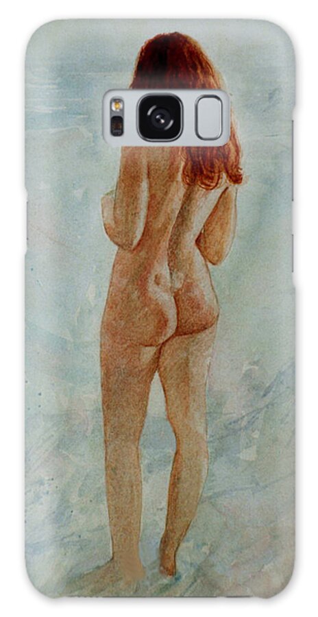 Erotic Galaxy Case featuring the painting Pacific Ocean by David Ladmore