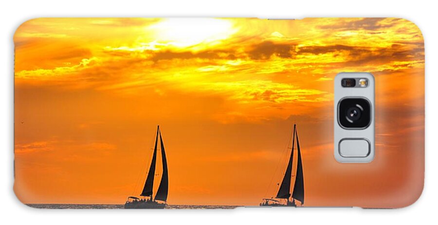 Pacific Galaxy Case featuring the photograph Pacific Ocean Sunset by Lev Kaytsner