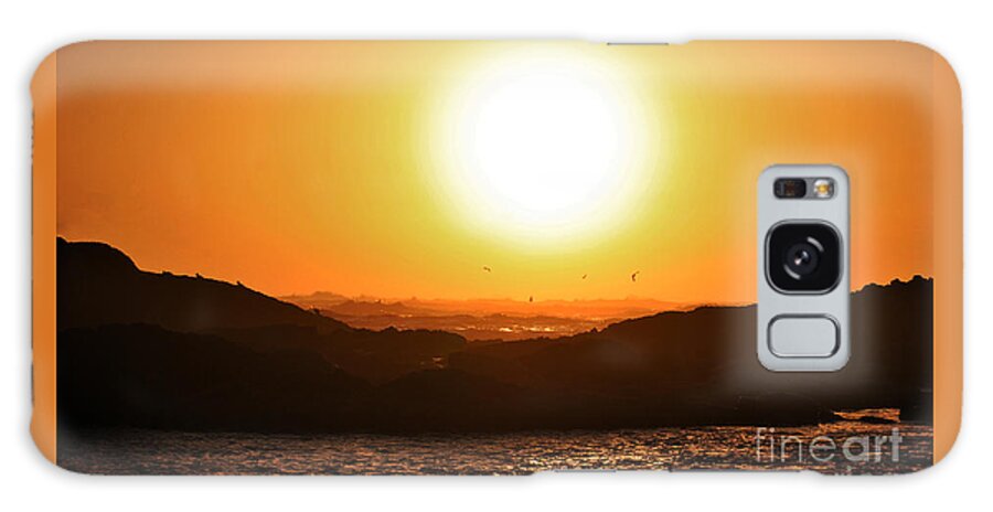 Washington Coast Galaxy S8 Case featuring the photograph Pacific Sunset by Frank Larkin