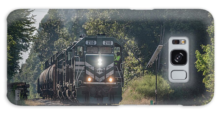 Railroad Tracks Galaxy Case featuring the photograph Paducah and Louisville Railway 2110 at Madisonville Ky by Jim Pearson