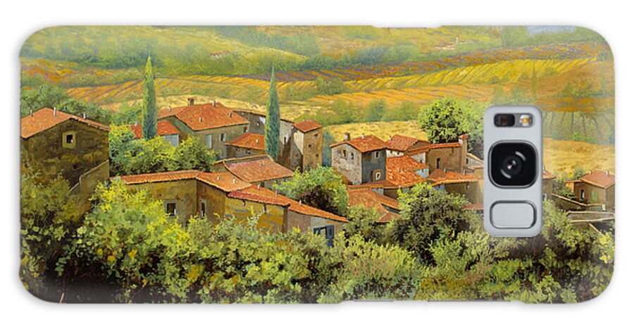 Tuscany Galaxy Case featuring the painting Paesaggio Toscano by Guido Borelli