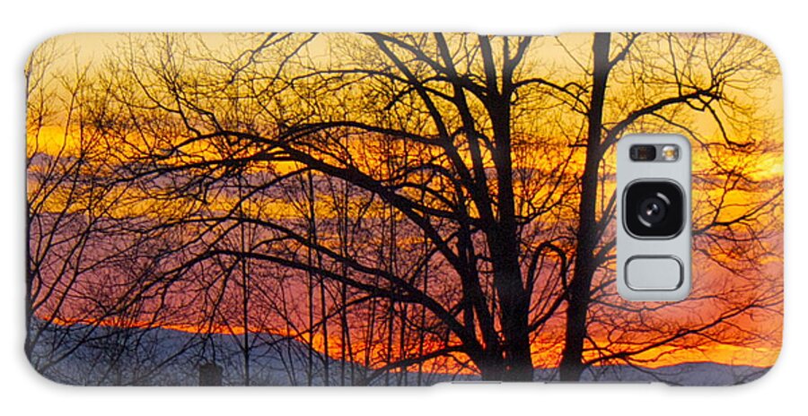 Sunset Galaxy S8 Case featuring the photograph Paint Night Sunset by Alice Mainville