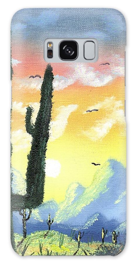 Abstract Galaxy Case featuring the painting Painted Desert by Jim Saltis