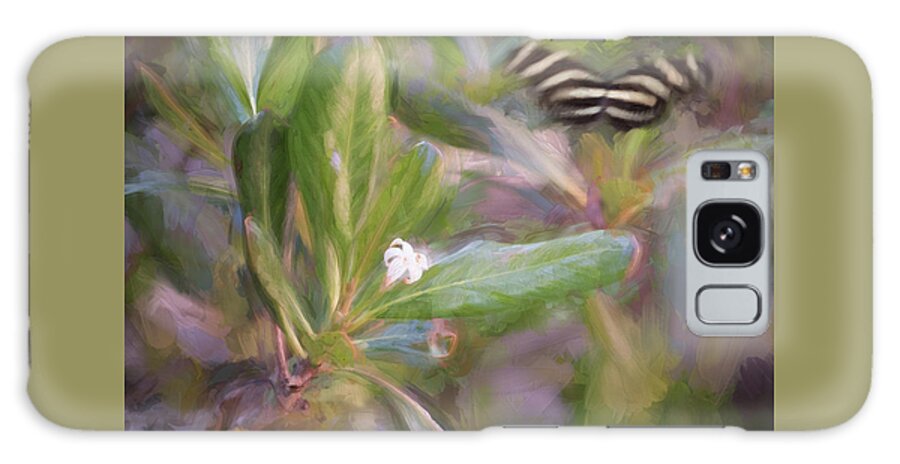 Butterfly Galaxy Case featuring the photograph Painterly Zebra Butterfly by Artful Imagery