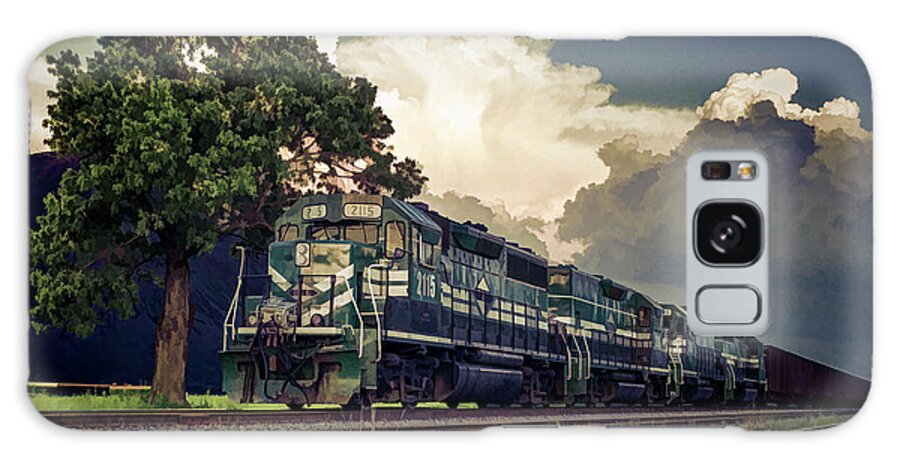 Paducah And Louisville Railway Galaxy Case featuring the photograph PAL coal train at Calvert City Ky by Jim Pearson