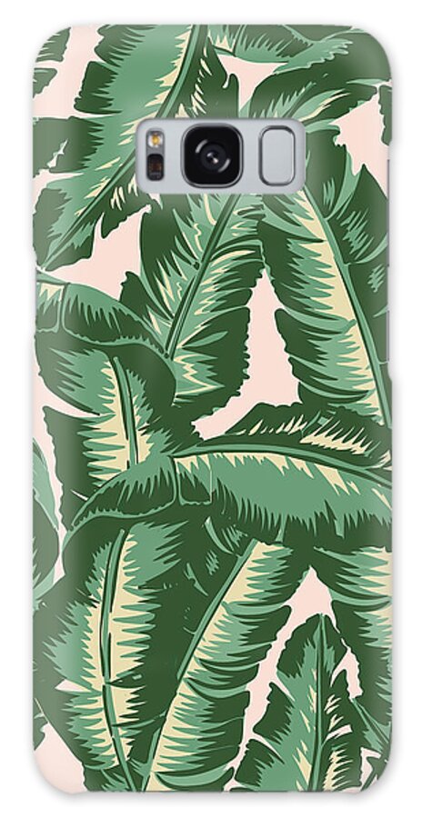 Leaves Galaxy Case featuring the digital art Palm Print by Lauren Amelia Hughes
