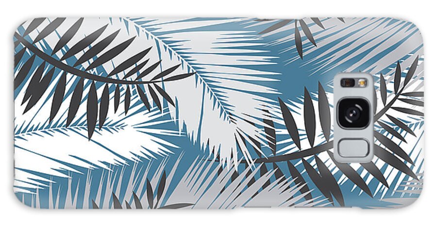 Summer Galaxy Case featuring the digital art Palm Trees 10 by Mark Ashkenazi