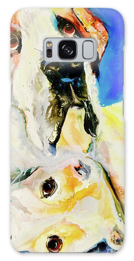 Dogs Galaxy Case featuring the painting Pals by Kasha Ritter