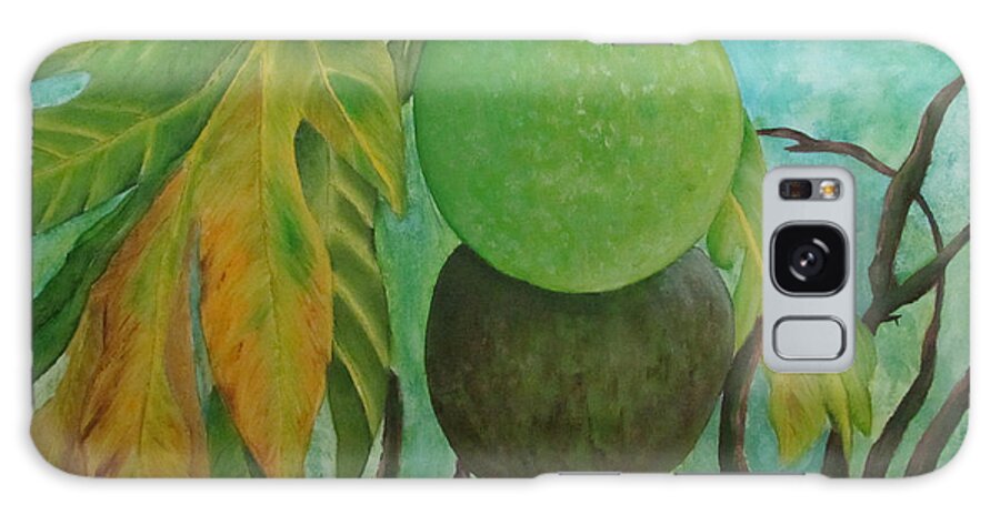 Breadfruits Galaxy S8 Case featuring the painting Panas by Gloria E Barreto-Rodriguez