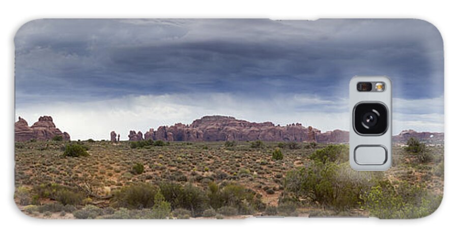 Panorama Galaxy S8 Case featuring the photograph Panoramic View at Arches National Park by David Watkins