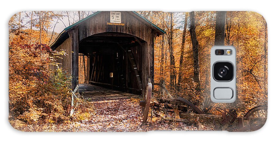Architecture Galaxy Case featuring the photograph Pappy Hayes Covered Bridge by Tom Mc Nemar