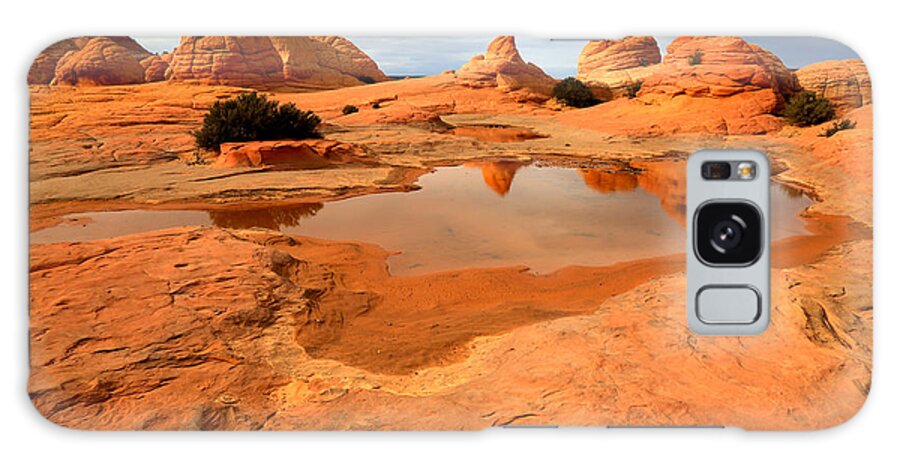 Coyote Buttes Galaxy Case featuring the photograph Paria Desert Reflections by Adam Jewell