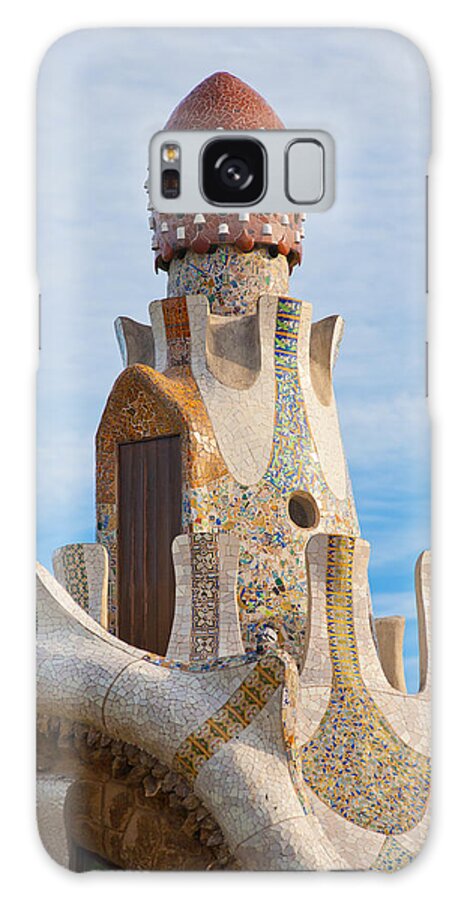 Gaudi Galaxy S8 Case featuring the photograph Park Guell Tower by Matthew Bamberg