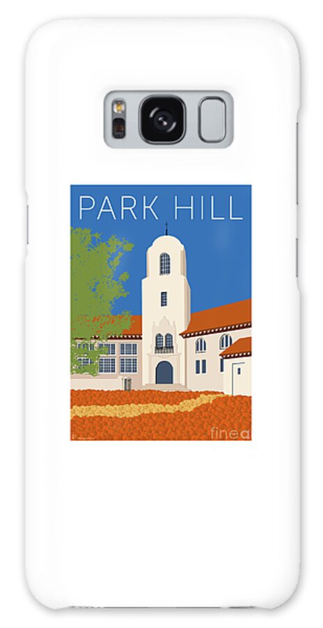Denver Galaxy S8 Case featuring the digital art Park Hill Blue by Sam Brennan