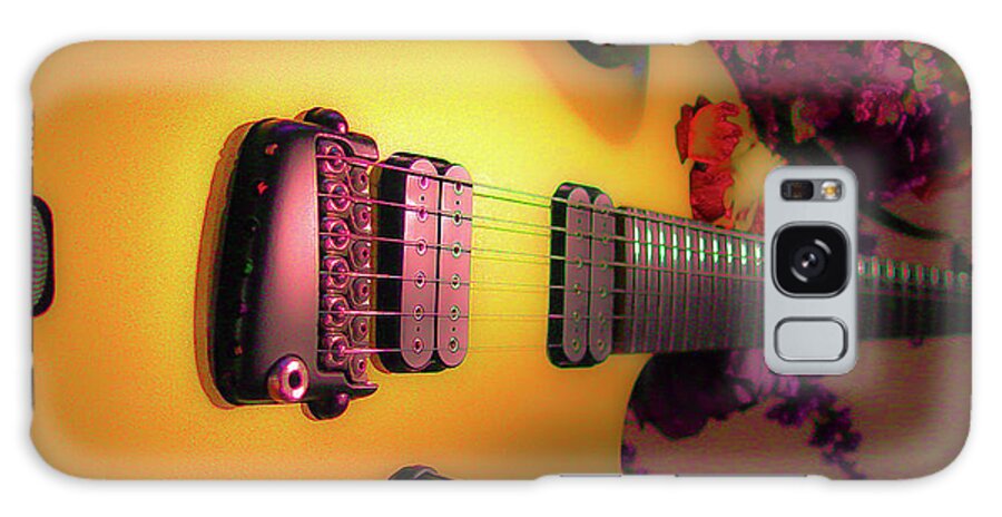 Parker Fly Galaxy Case featuring the digital art Parker Fly Guitar Hover Series by Guitarwacky Fine Art