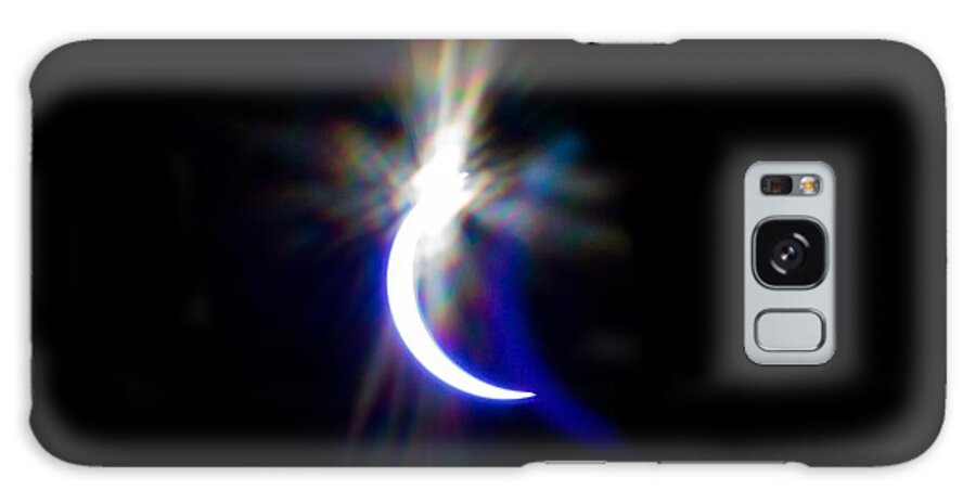 Astro Galaxy Case featuring the photograph Partial Solar Eclipse Over South Carolina Usa by Alex Grichenko