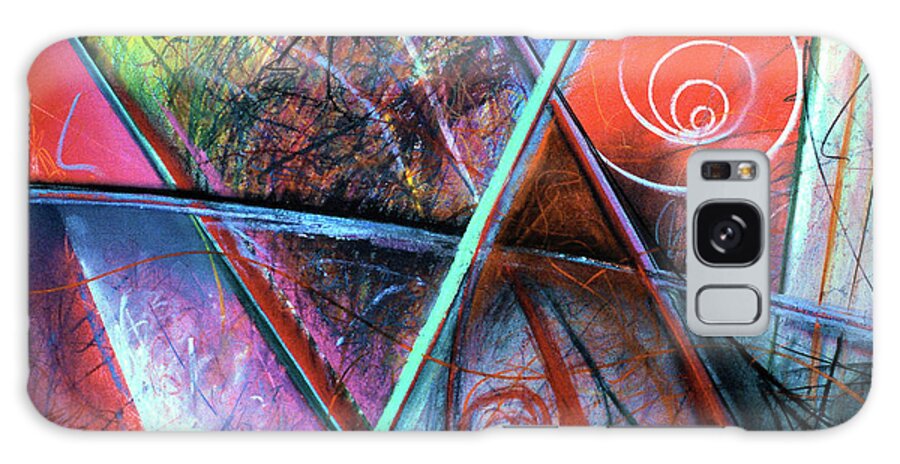 A Bright Galaxy Case featuring the painting Particle Track Study Sixteen by Scott Wallin