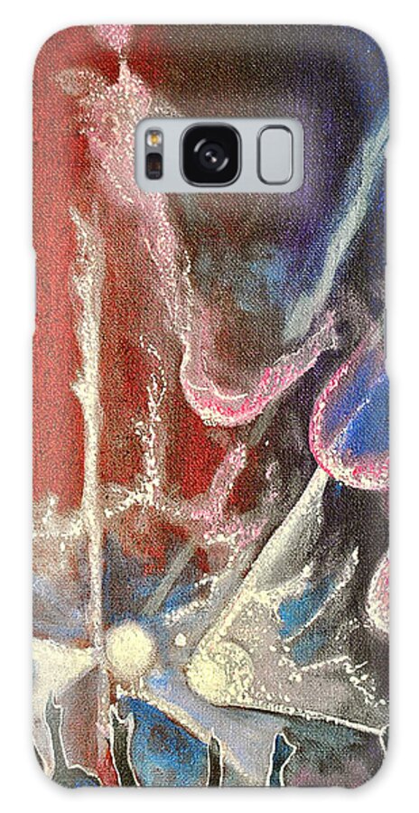 Night Lights Galaxy Case featuring the painting Party Night by Patricia Arroyo