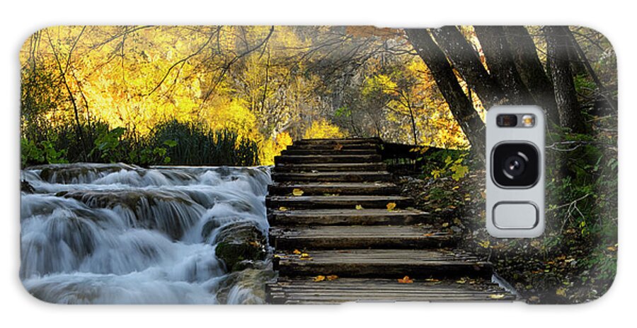 Plitvice Galaxy Case featuring the photograph Path in Plitvice by Ivan Slosar