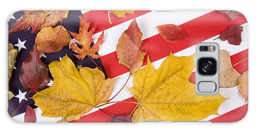 Usa Galaxy Case featuring the photograph Patriotic Autumn Colors by James BO Insogna