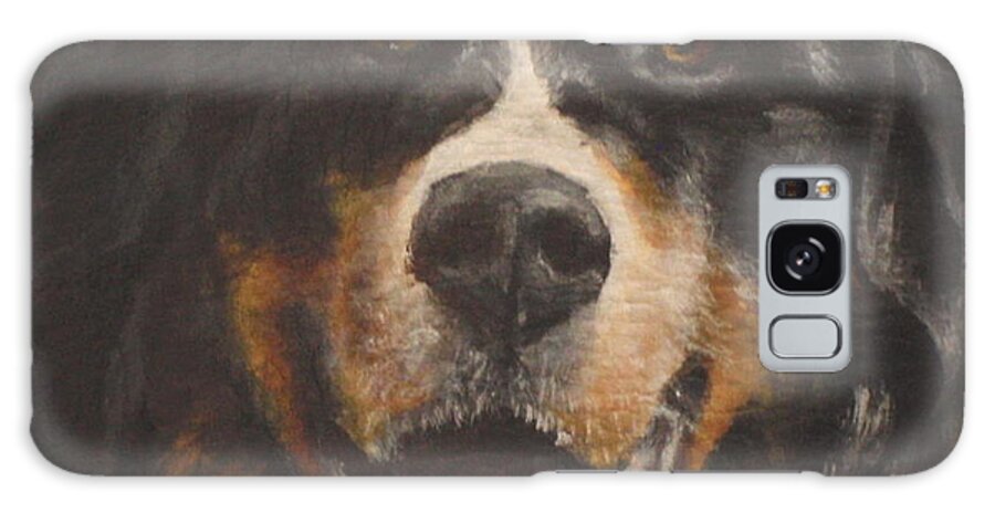 Bernese Mountain Dog Galaxy Case featuring the painting Paul by Carol Russell