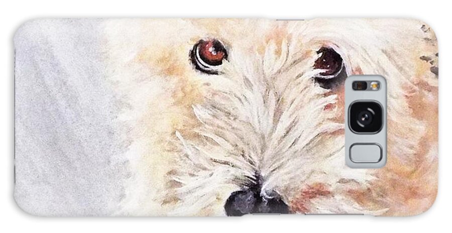 Dog Portrait Galaxy S8 Case featuring the painting Pazzo by Michael Dillon