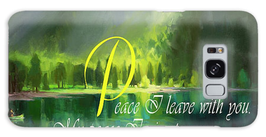 Christian Galaxy Case featuring the digital art Peace I Give You by Steve Henderson