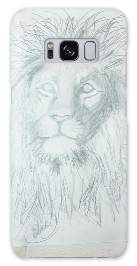 Abstract Sketch Drawing Animals Jungle Savannah Galaxy Case featuring the drawing Peace In The Valley by Sharyn Winters