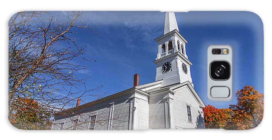 Vermont Galaxy Case featuring the photograph Peacham Church in Fall by Tim Kirchoff