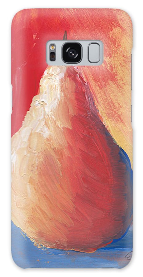 Pear Galaxy Case featuring the painting Pear 2 by Elise Boam
