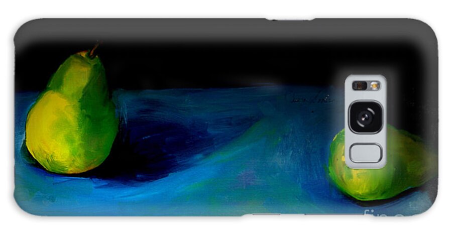 Oil Painting Galaxy Case featuring the painting Pears Unpaired by Daun Soden-Greene