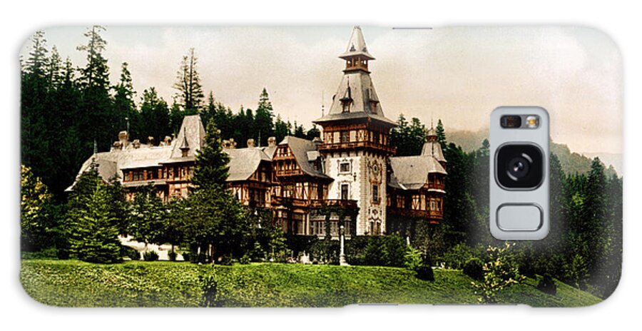 Peles Castle Galaxy Case featuring the painting Peles Castle by Celestial Images