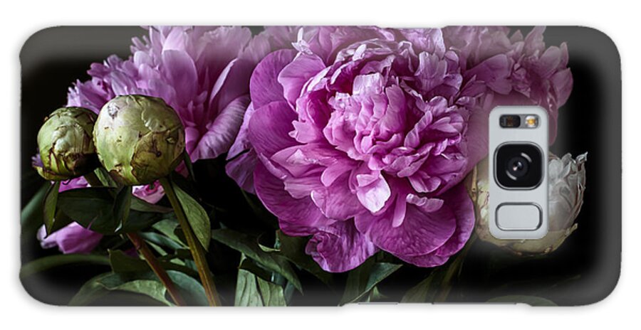 Peonies Galaxy Case featuring the photograph Peonies Still Life by Jade Moon