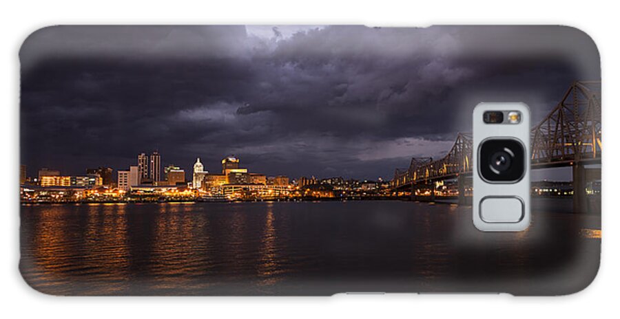Peoria Galaxy Case featuring the photograph Peoria Stormy Cityscape by Andrea Silies