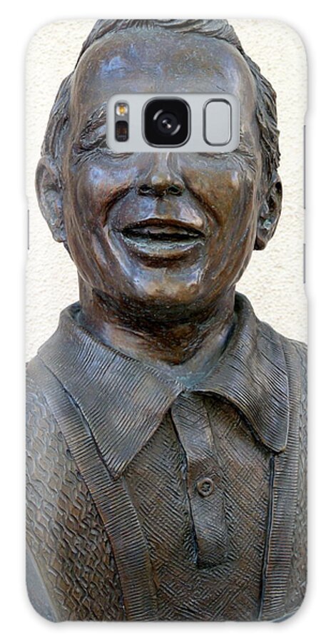 Statue Of Perry Como Galaxy Case featuring the photograph Perry Como Bust by Jeff Lowe