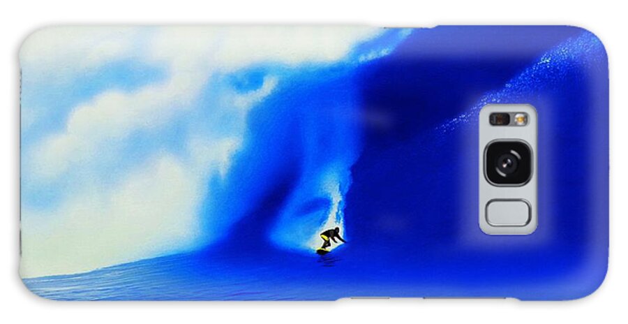 Surfing Galaxy Case featuring the painting Jaws 2004 by John Kaelin