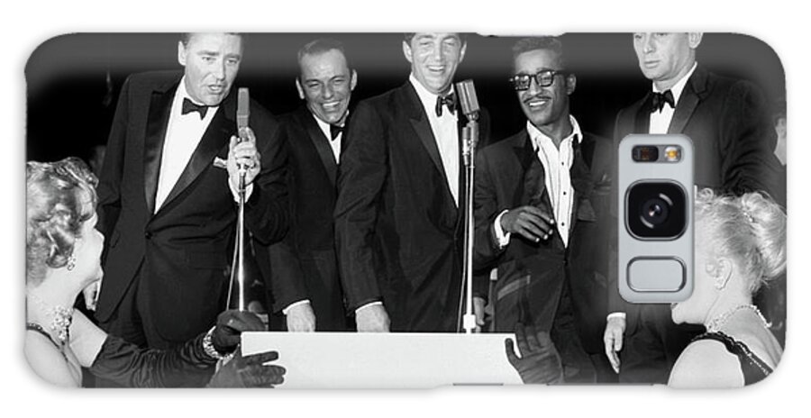 Sinatra Galaxy Case featuring the photograph Peter Lawford, Frank Sinatra, Dean Martin, Sammy Davis Jr. and J by Doc Braham