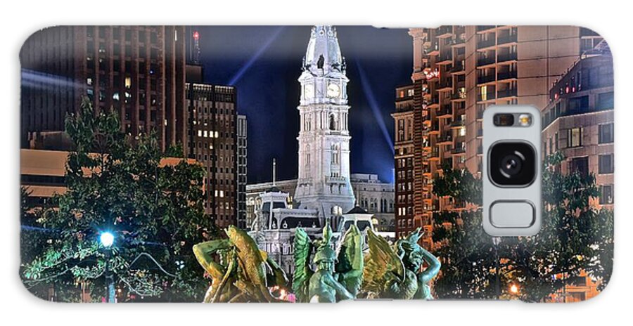 Philadelphia Galaxy Case featuring the photograph Philadelphia City Hall by Frozen in Time Fine Art Photography