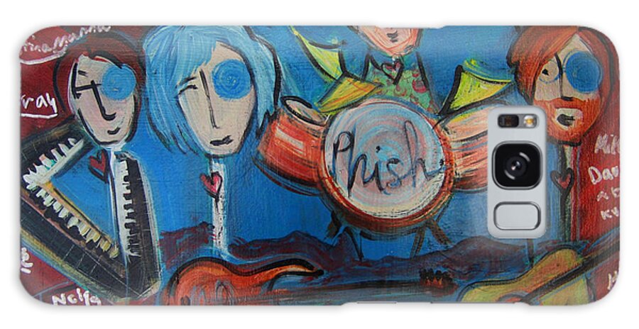 Painting Galaxy Case featuring the painting Phish for Red Rocks Amphitheater by Laurie Maves ART