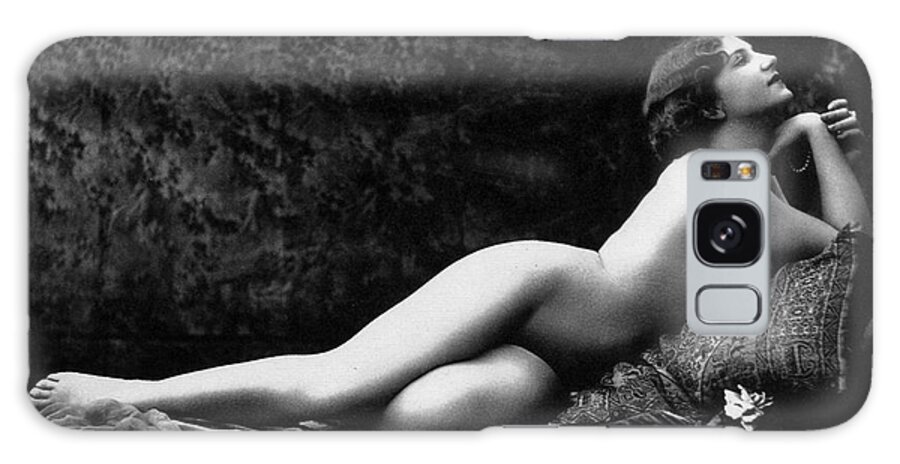 Laying Galaxy Case featuring the photograph Photo erotique d'une femme nue by French School