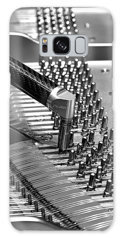 Jazz Galaxy S8 Case featuring the photograph Piano Tuning BW by Adam Reinhart