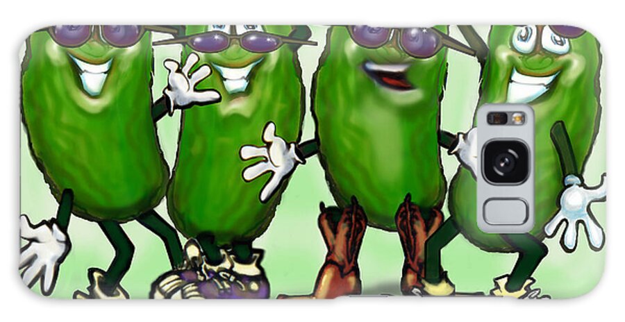 Pickle Galaxy Case featuring the digital art Pickle Party by Kevin Middleton