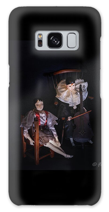 Dark Galaxy Case featuring the photograph Pierrot and Columbine by Alexander Fedin