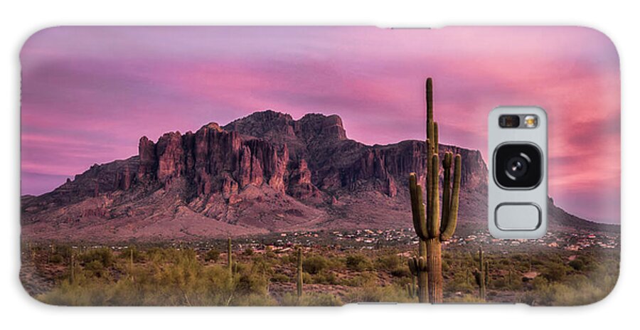 Arizona Galaxy Case featuring the photograph Pink Autumn Skies by Saija Lehtonen