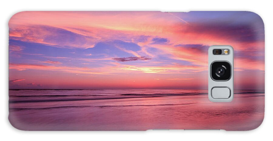 Ocean Galaxy Case featuring the photograph Pink Sky and Ocean by Doug Camara