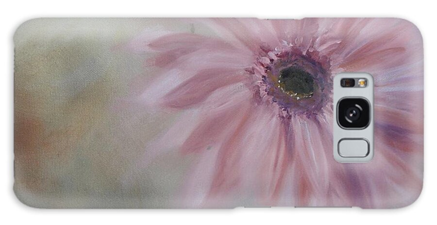 Pink Galaxy Case featuring the painting Pink Daisies by Donna Tuten