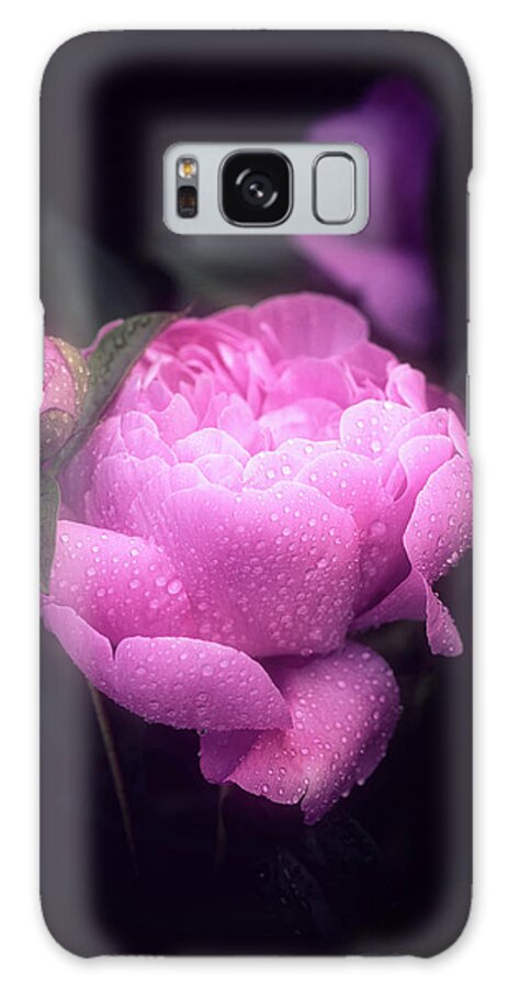Flower Galaxy Case featuring the photograph Pink Peony by Philippe Sainte-Laudy