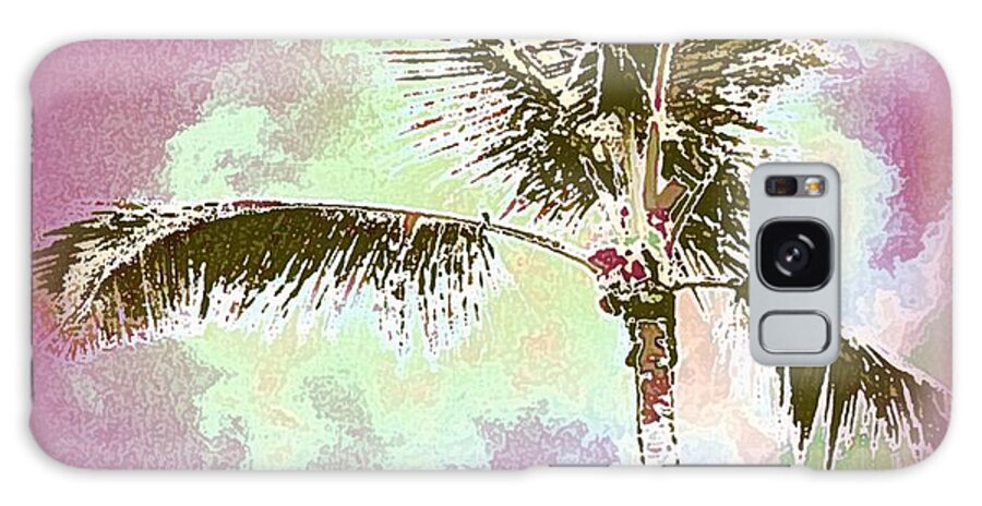 Hawaii Galaxy Case featuring the digital art Pink Skies by Dorlea Ho